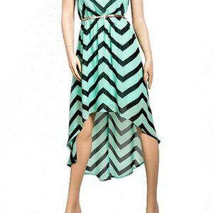 MInt Chevron dress sz Med